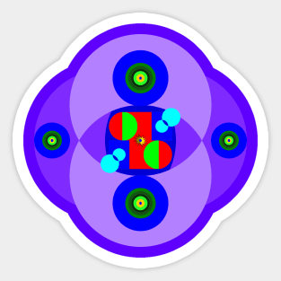 Geometry in circles Sticker